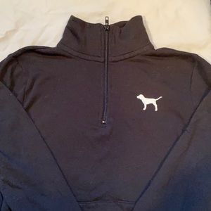 VS pink, black  1/3 zip. Xs